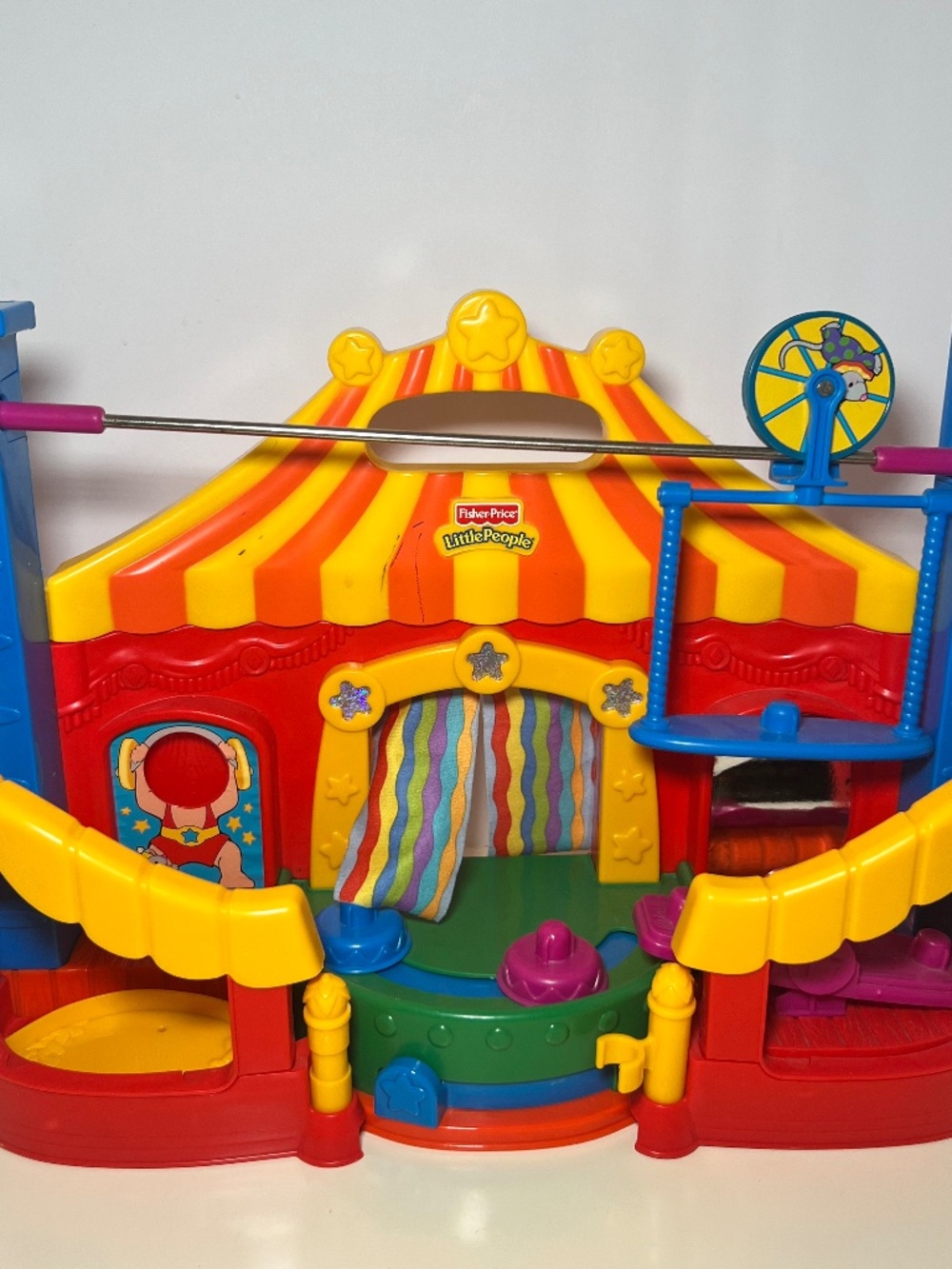 Vintage 2005 Fisher Price Mattel Little People Big Top Circus Playset NO SOUND